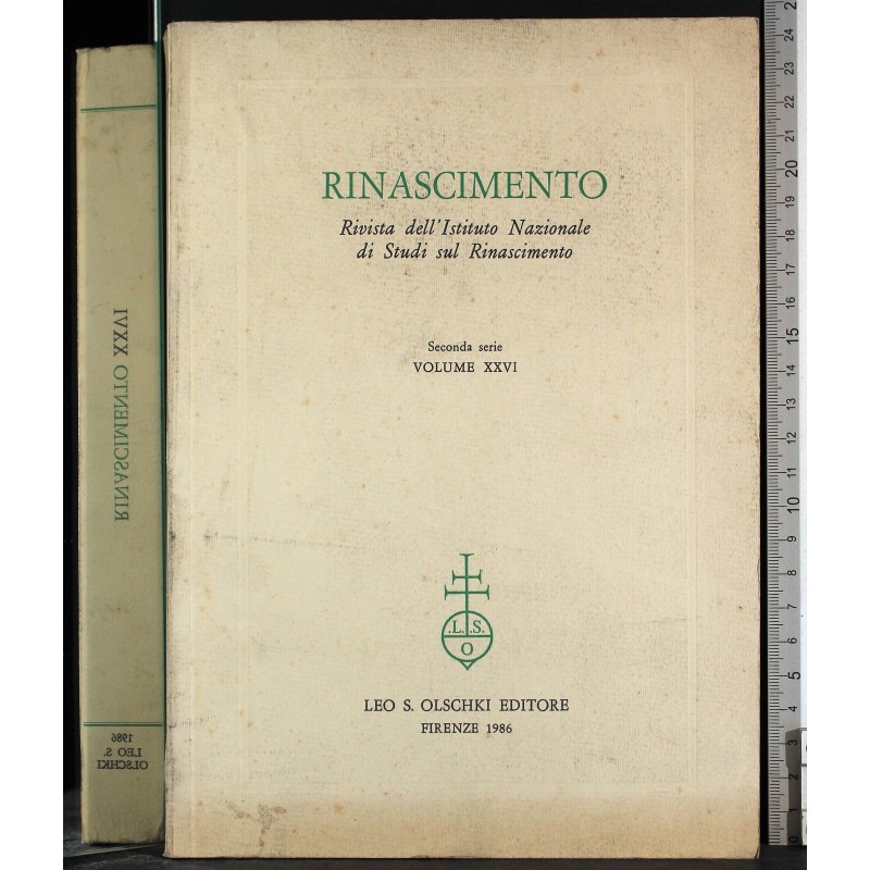 RINASCIMENTO-vol XXVI-1986