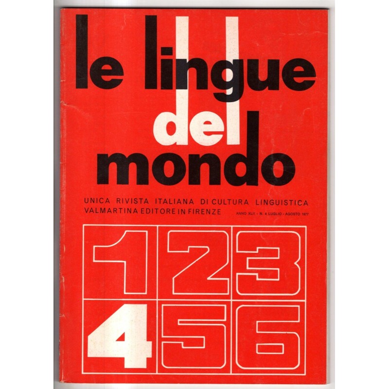 LE LINGUE DEL MONDO-n 4, luglio/agosto-1977