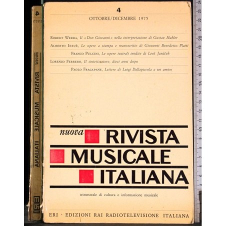 NUOVA RIVISTA MUSICALE ITALIANA-n 4, ottobre/dicembre-1975
