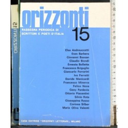 ORIZZONTI. RASSEGNA PERIODICA DI SCRITTORI E POETI D'ITALIA-n 15-1973