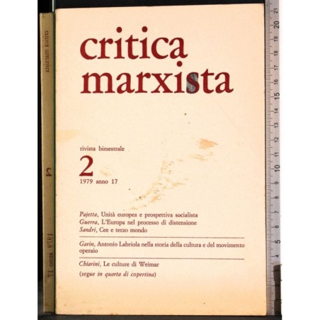 CRITICA MARXISTA-n 2, marzo/aprile-1979