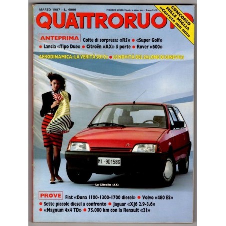 QUATTRORUOTE-n 377, marzo-1987