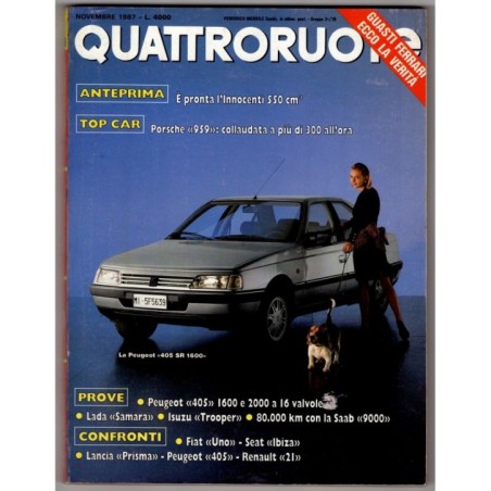 QUATTRORUOTE-n 385, novembre-1987