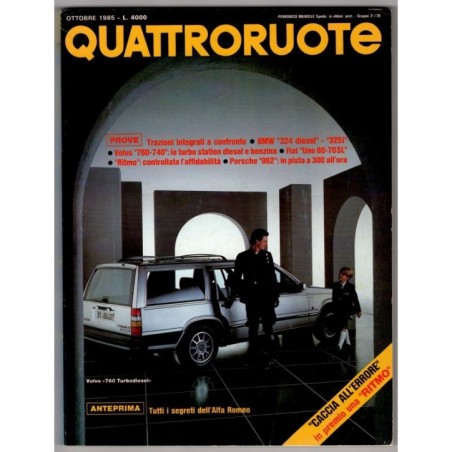 QUATTRORUOTE-n 360, ottobre-1985