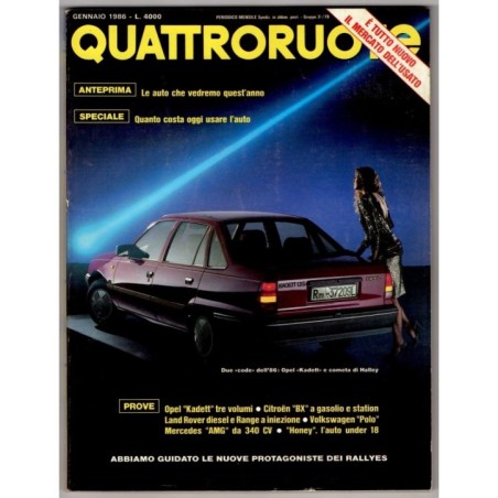 QUATTRORUOTE-n 363, gennaio-1986