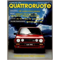 QUATTRORUOTE-n 407, settembre-1989