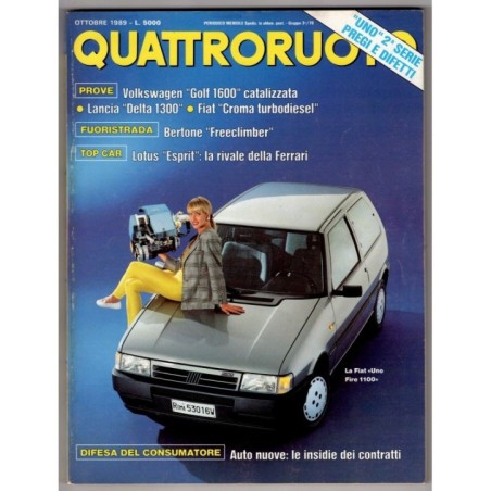 QUATTRORUOTE-n 408, ottobre-1989