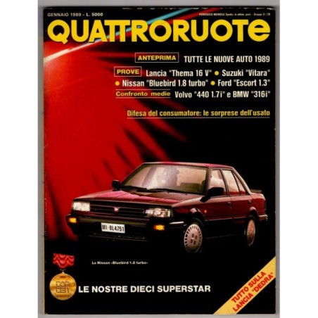 QUATTRORUOTE-n 399, gennaio-1989