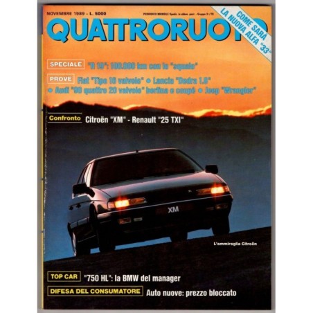 QUATTRORUOTE-n 409, novembre-1989
