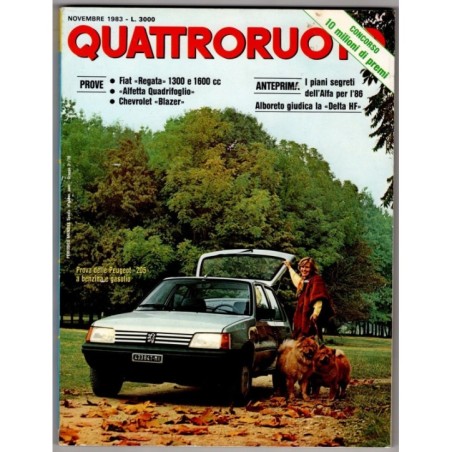 QUATTRORUOTE-n 337, novembre-1983