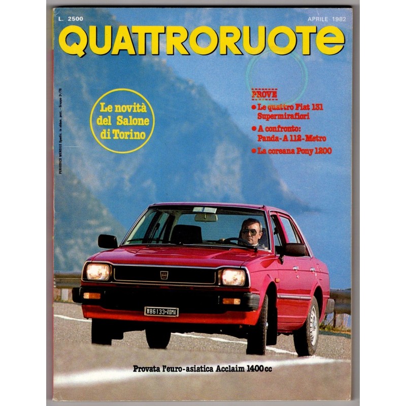 QUATTRORUOTE-n 318, aprile-1982