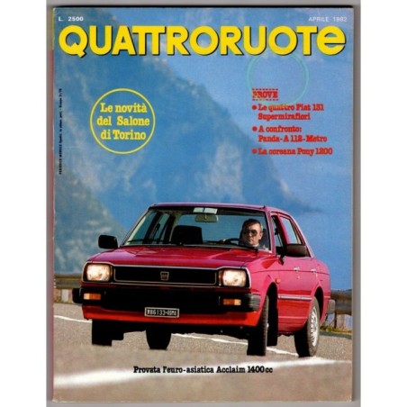 QUATTRORUOTE-n 318, aprile-1982