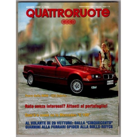 QUATTRORUOTE-n 454, agosto-1993