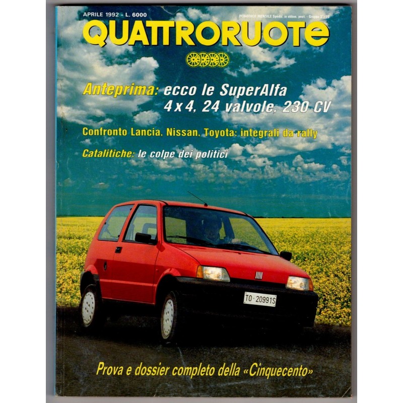 QUATTRORUOTE-n 438, aprile-1992