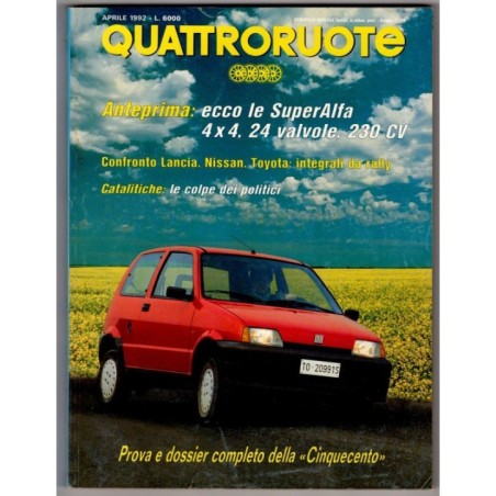 QUATTRORUOTE-n 438, aprile-1992
