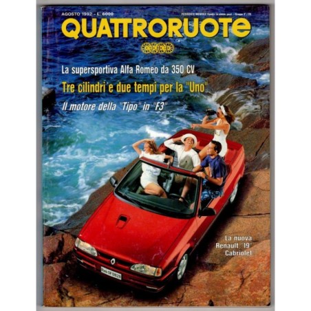 QUATTRORUOTE-n 442, agosto-1992