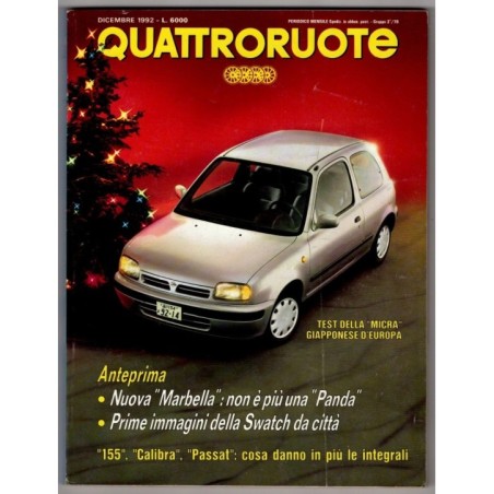QUATTRORUOTE-n 446, dicembre-1992
