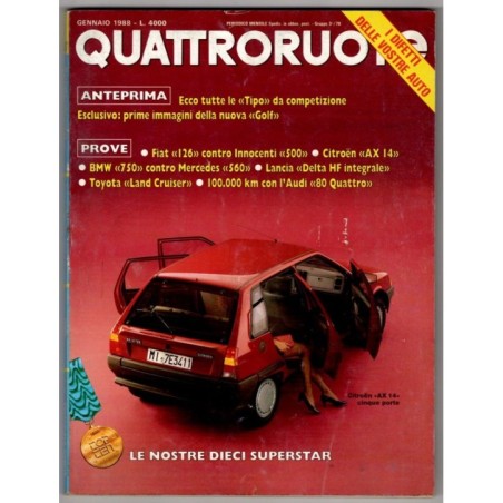 QUATTRORUOTE-n 387, gennaio-1988