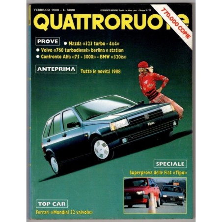 QUATTRORUOTE-n 388, febbraio-1988