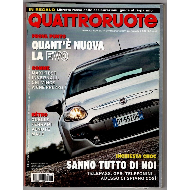 QUATTRORUOTE-n 649, novembre-2009