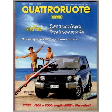 QUATTRORUOTE-n 430, agosto-1991
