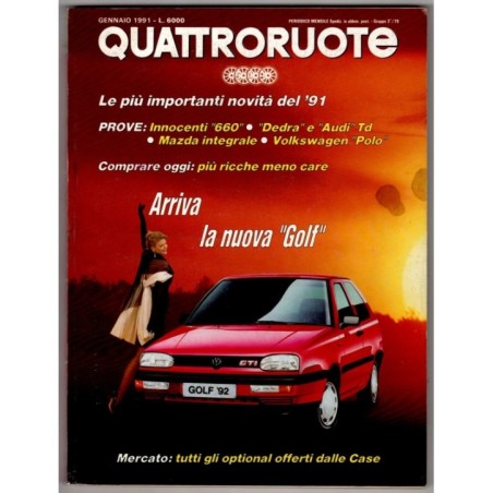 QUATTRORUOTE-n 423, gennaio-1991