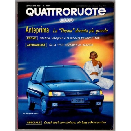 QUATTRORUOTE-n 433, novembre-1991