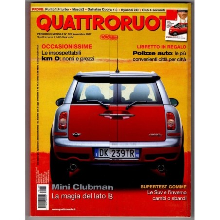 QUATTRORUOTE-n 625, novembre-2007