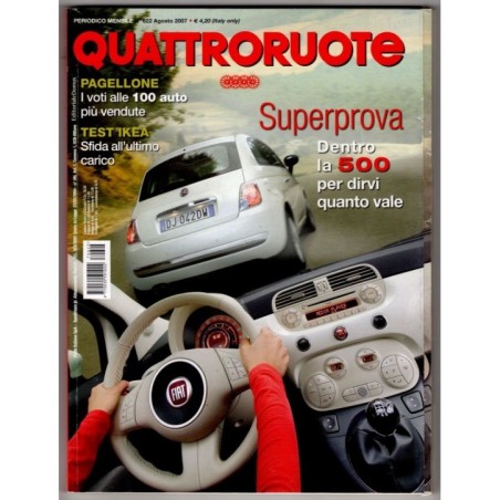 QUATTRORUOTE-n 622, agosto-2007