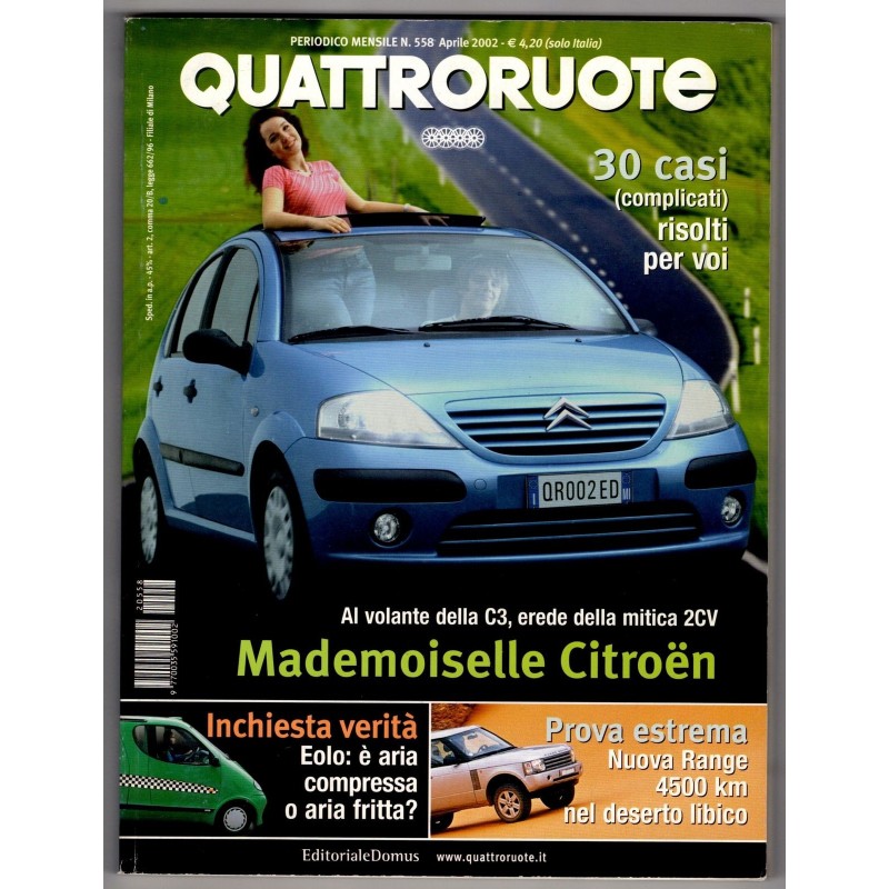QUATTRORUOTE-n 558, aprile-2002