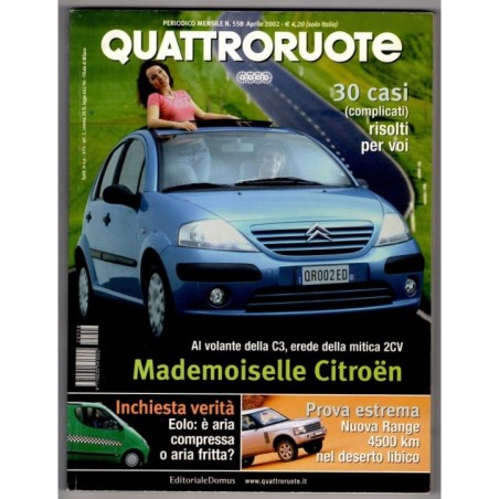 QUATTRORUOTE-n 558, aprile-2002