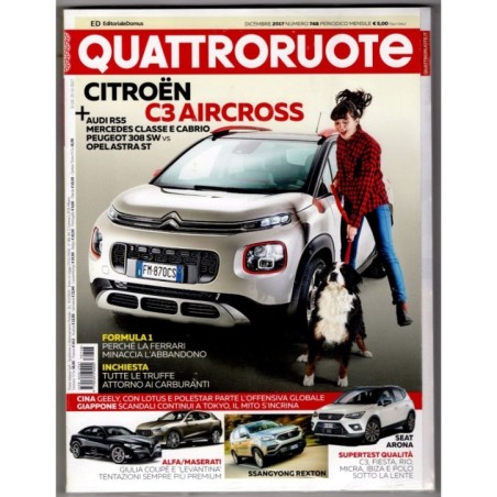 QUATTRORUOTE-n 748, dicembre-2017