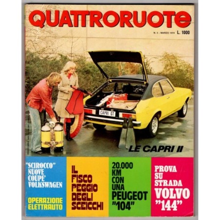 QUATTRORUOTE-n 219, marzo-1974