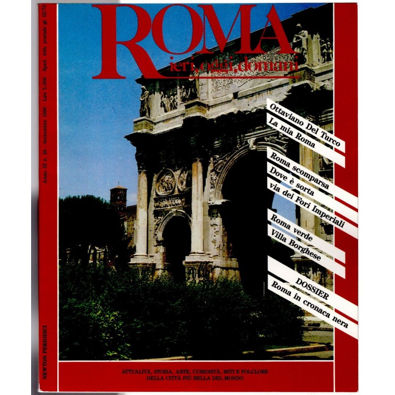 ROMA IERI, OGGI, DOMANI-n 26, settembre-1990