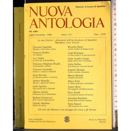 NUOVA ANTOLOGIA-fasc 2199, luglio/settembre-1996