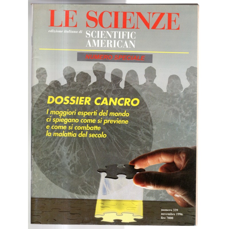 LE SCIENZE. EDIZIONE ITALIANA DI SCIENTIFIC AMERICAN-n 339, novembre-1996