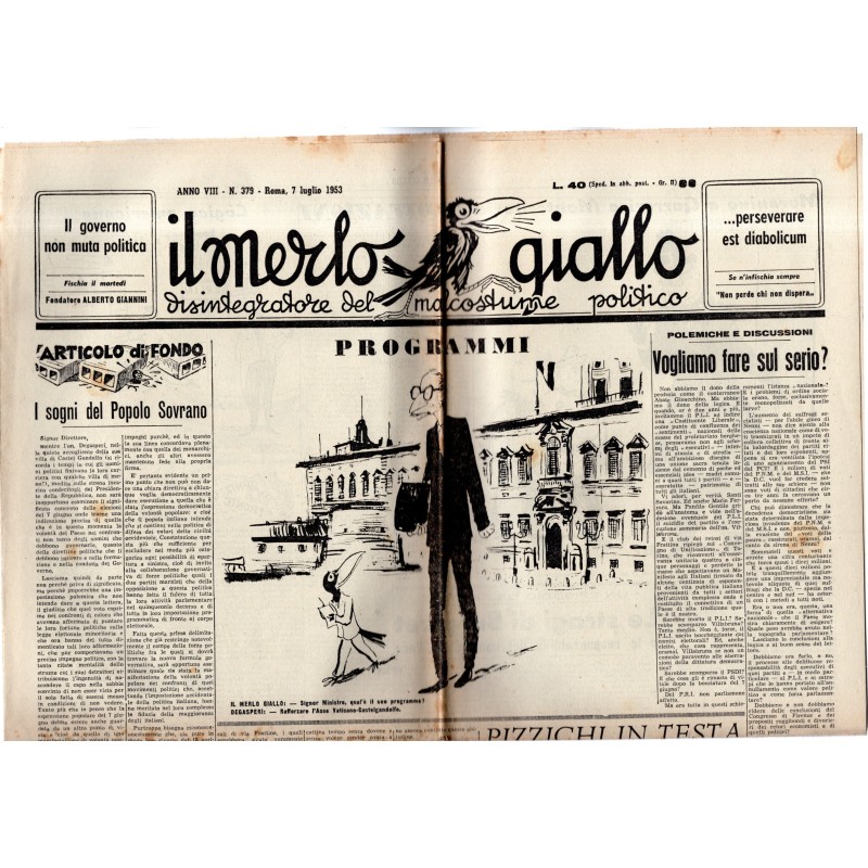 IL MERLO GIALLO-n 379, 7 luglio-1953