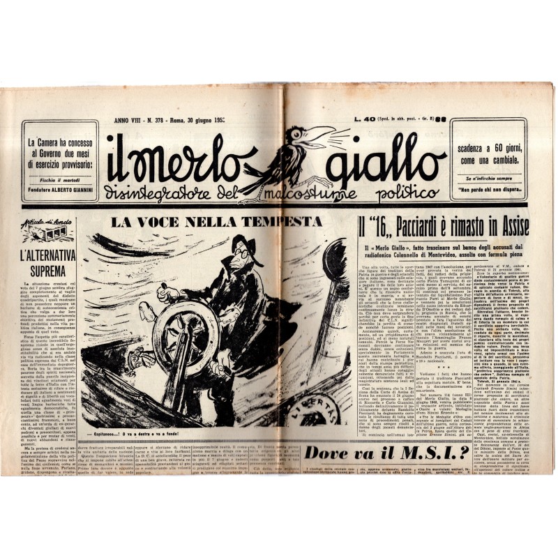 IL MERLO GIALLO-n 378, 30 giugno-1953