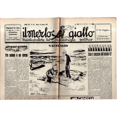IL MERLO GIALLO-n 377, 23 giugno-1953