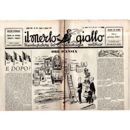 IL MERLO GIALLO-n 375, 9 giugno-1953