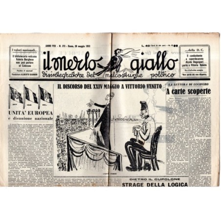 IL MERLO GIALLO-n 373, 26 maggio-1953