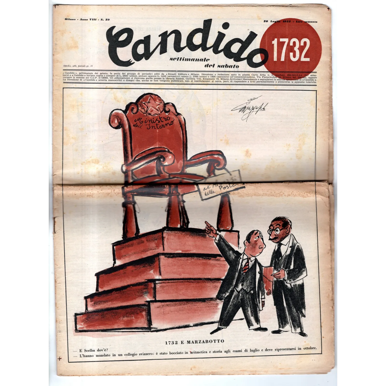 CANDIDO-n 29, 20 luglio-1952