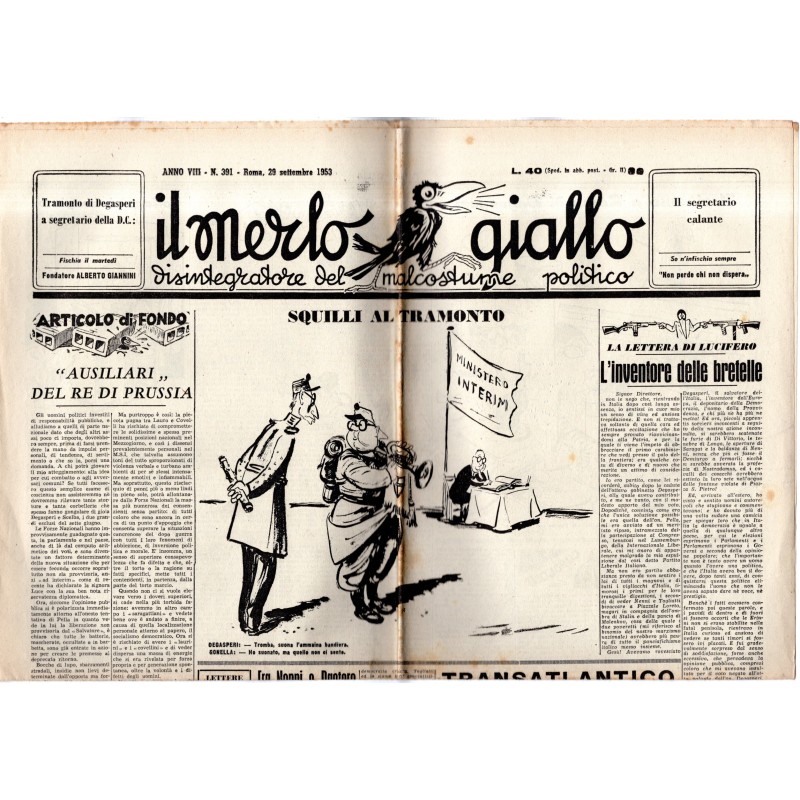 IL MERLO GIALLO-n 391, 29 settembre-1953