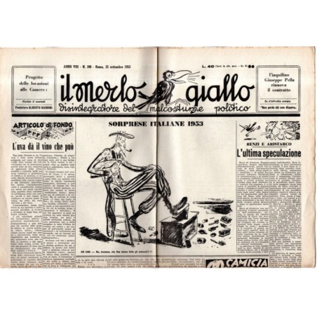 IL MERLO GIALLO-n 390, 22 settembre-1953
