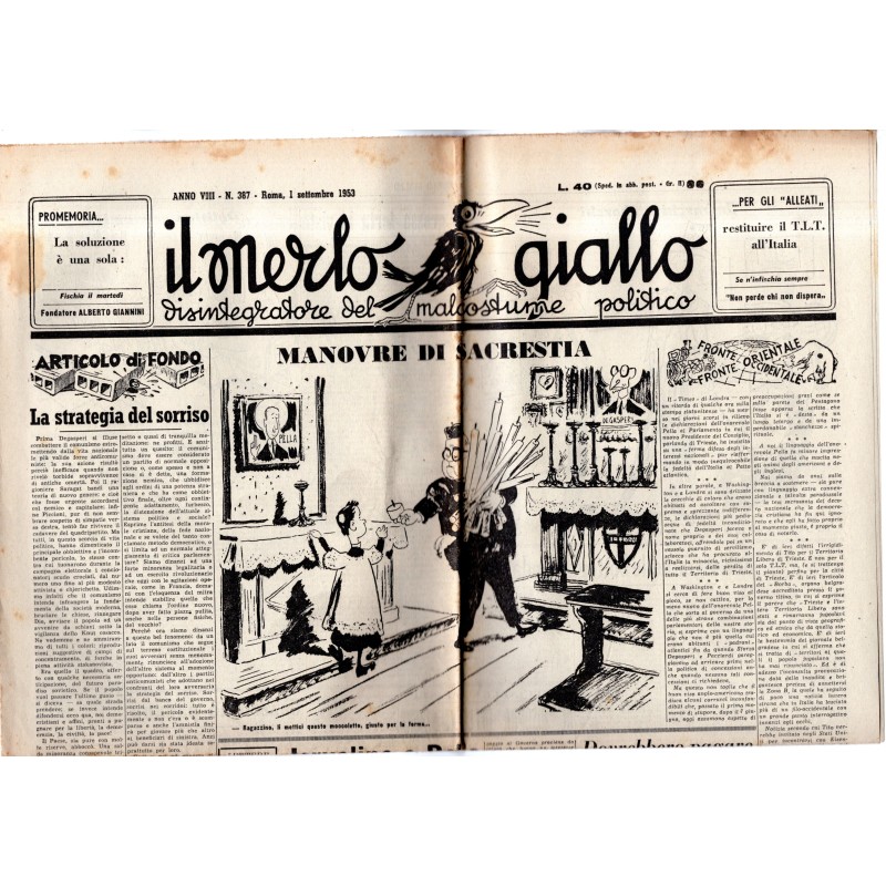 IL MERLO GIALLO-n 387, 1 settembre-1953