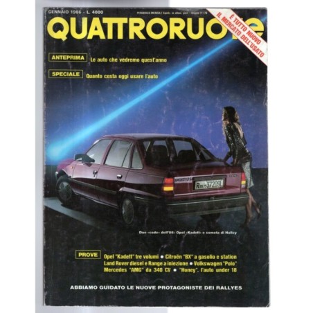 QUATTRORUOTE-n 363, gennaio-1986