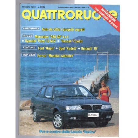 QUATTRORUOTE-n 403, maggio-1989