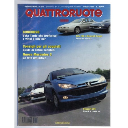 QUATTRORUOTE-n 516, ottobre-1998