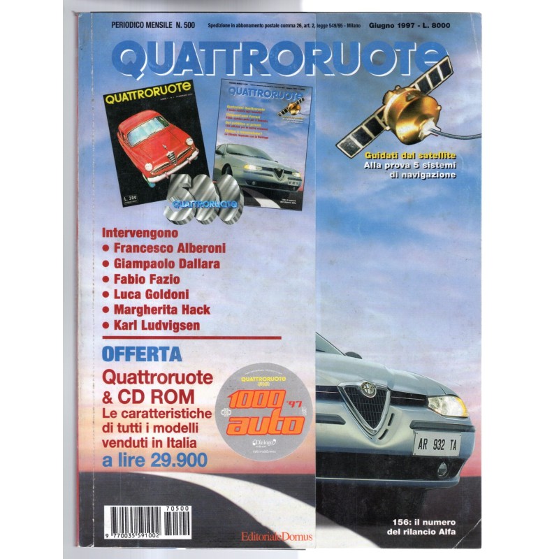 QUATTRORUOTE-n 500, giugno-1997