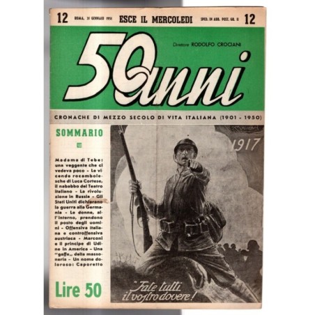 50 ANNI-n 12, 31 gennaio-1951